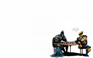 Бэтмен и Расомаха играют в шахматы