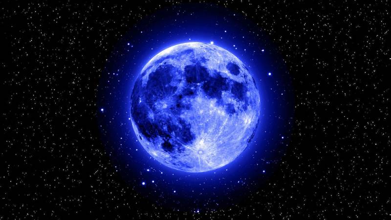 Обои Голубая луна