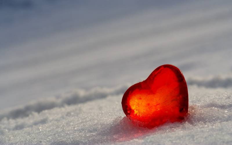 Обои Сердце и лед