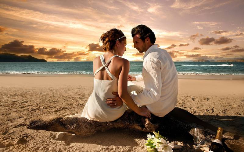 Обои Романтика на пляже
