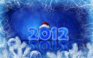 2012, новый год, шапка, снежинки, цифры
