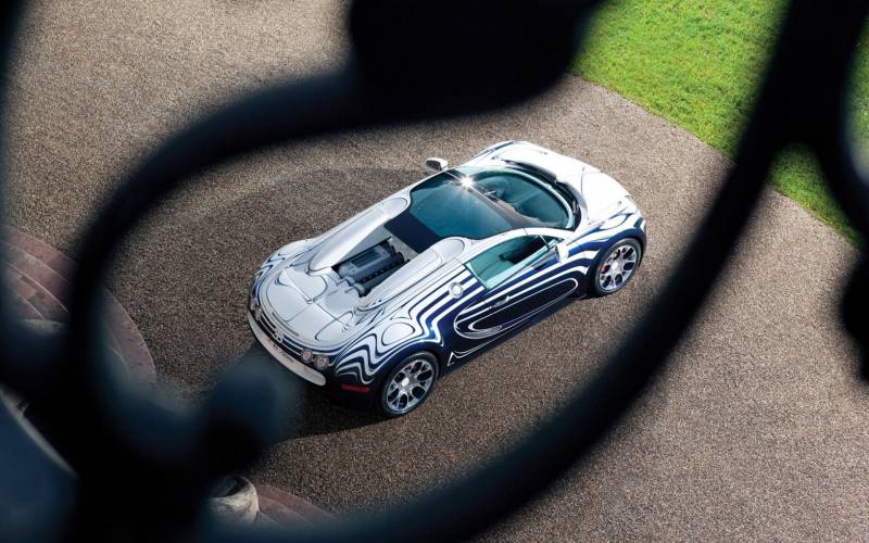Обои Bugatti Veyron Grand Sport L'Or Blanc