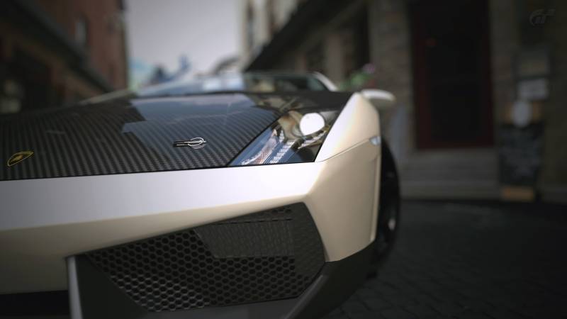 Обои Lamborghini с карбоновым капотом