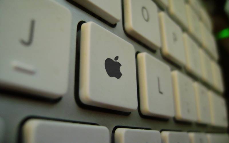 Обои Кнопка Apple