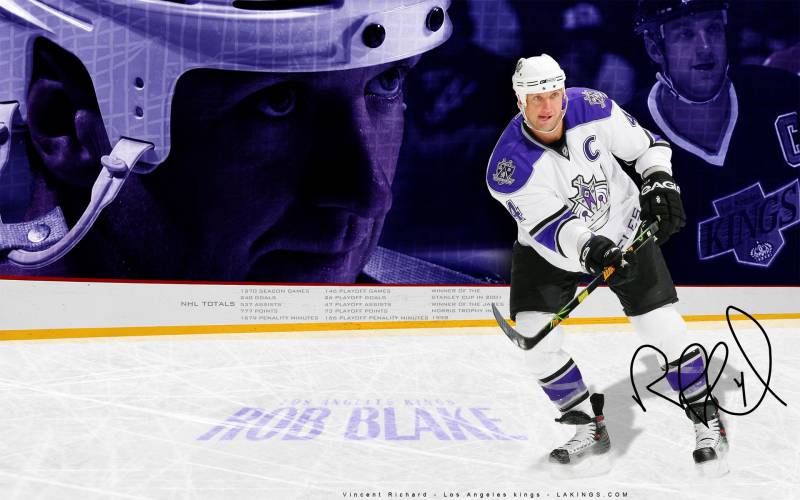 Обои Хоккей, rob blake, los angeles kings