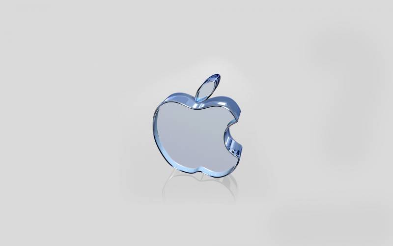 Обои Стеклянный логотип Apple