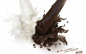белый и черный шоколад