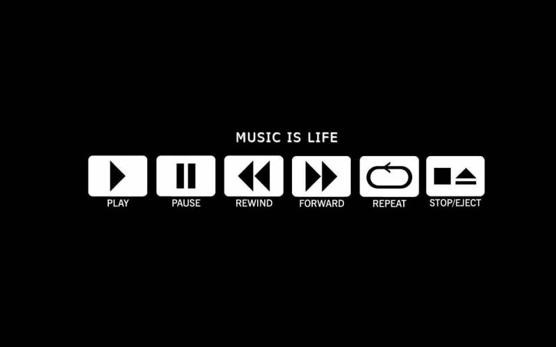 Обои Music is Life