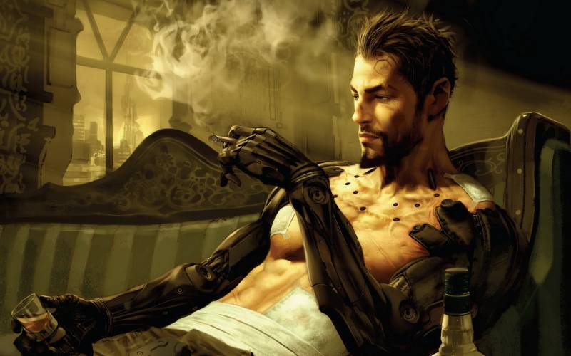 Обои deus ex, киборг, робот